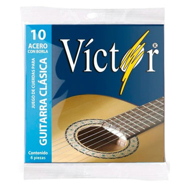 Encordadura Victor Para Guitarra Acero Con Borla, 10